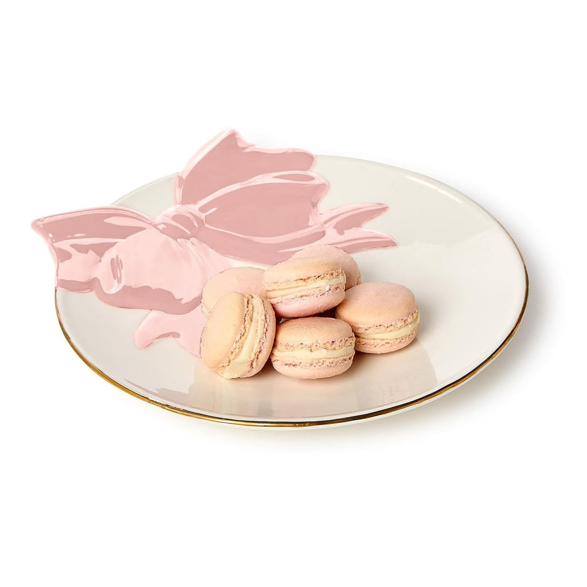 Two's Company Dishware Plate, 8.75 inches, Pink