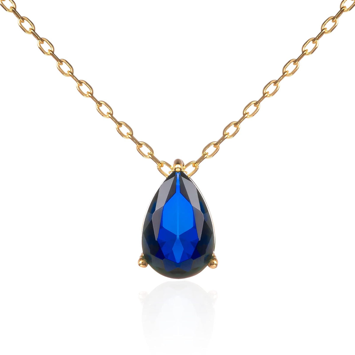 namana Necklace, Blue-Gold, Elegant