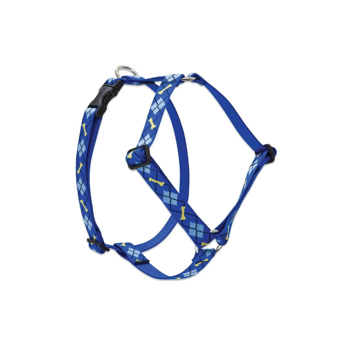 LupinePet Animal Harness, 1"W; 24-38" Girth, Dapper Dog