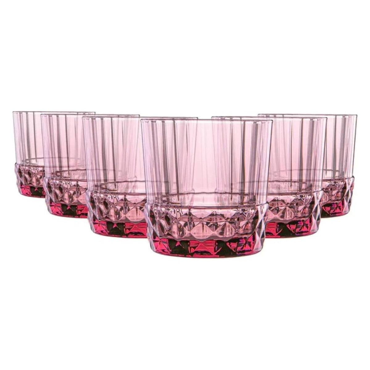 Bormioli Rocco Drinking Cup, Double Old Fashioned DOF, Lilac Rose