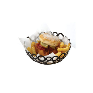 American Metalcraft Basket, 8-Inch, Black