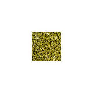 John Bead Craft Bead, Opaque Green Gold Splash