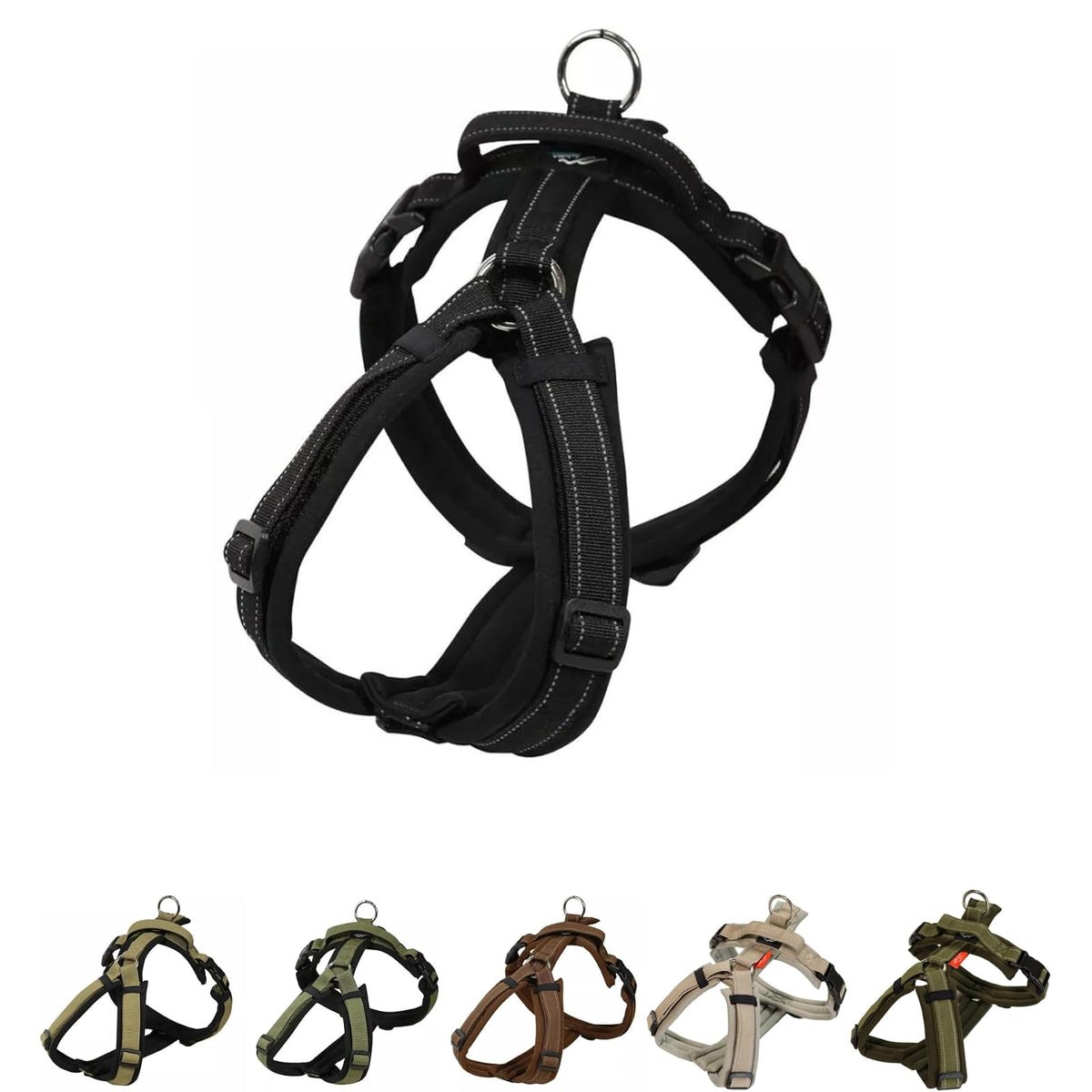 hakusan Animal Harness, XS, Black×Black
