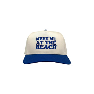 VINTAGE LIFE Hat, Cream/Royal Blue, Cap