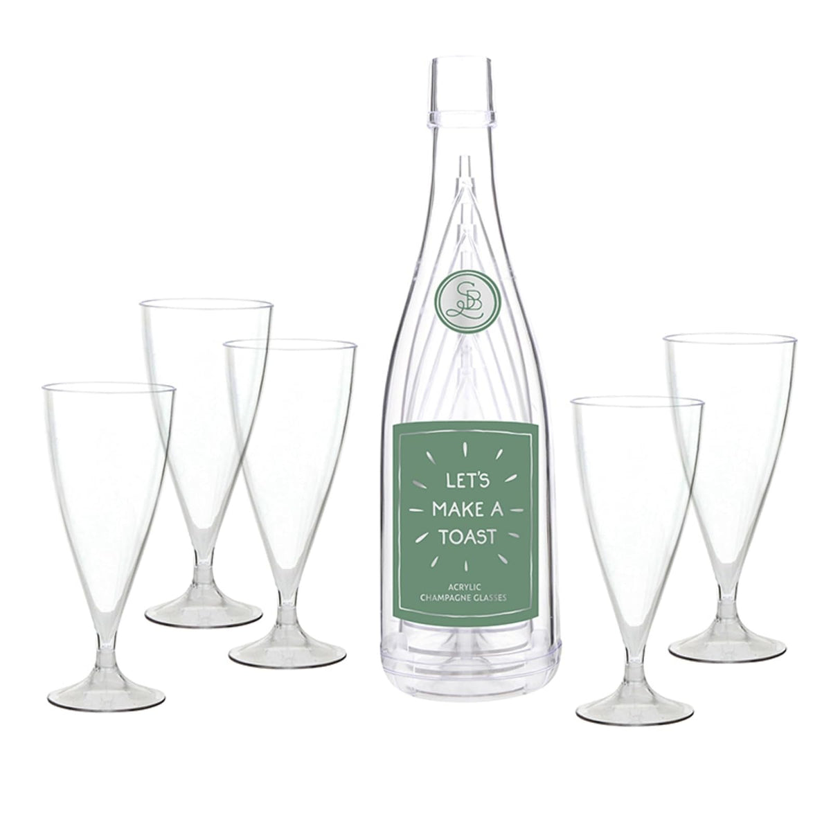 Santa Barbara Design Studio Bottle, 6 Ounces, Let's Toast