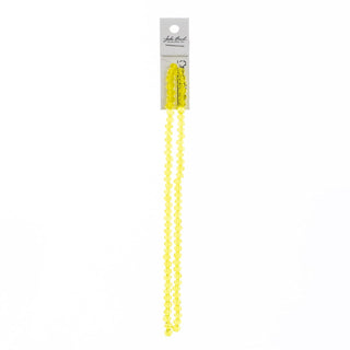 John Bead Craft Bead, 4mm x6mm, Transparent Yellow