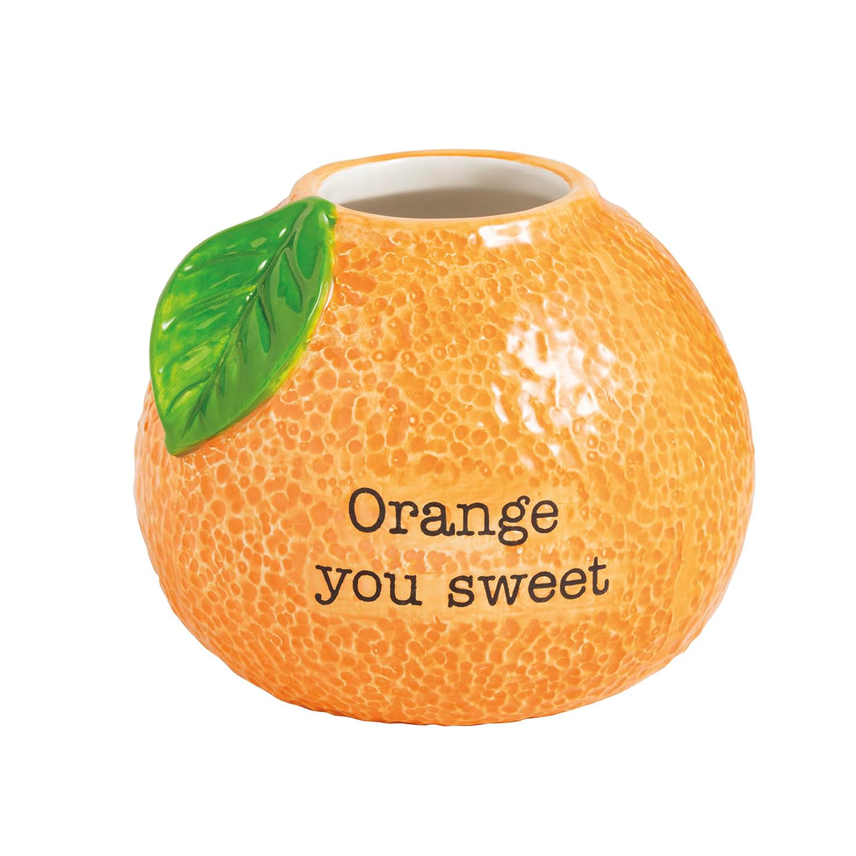 Mud Pie Ceramic Orange Bud Vase