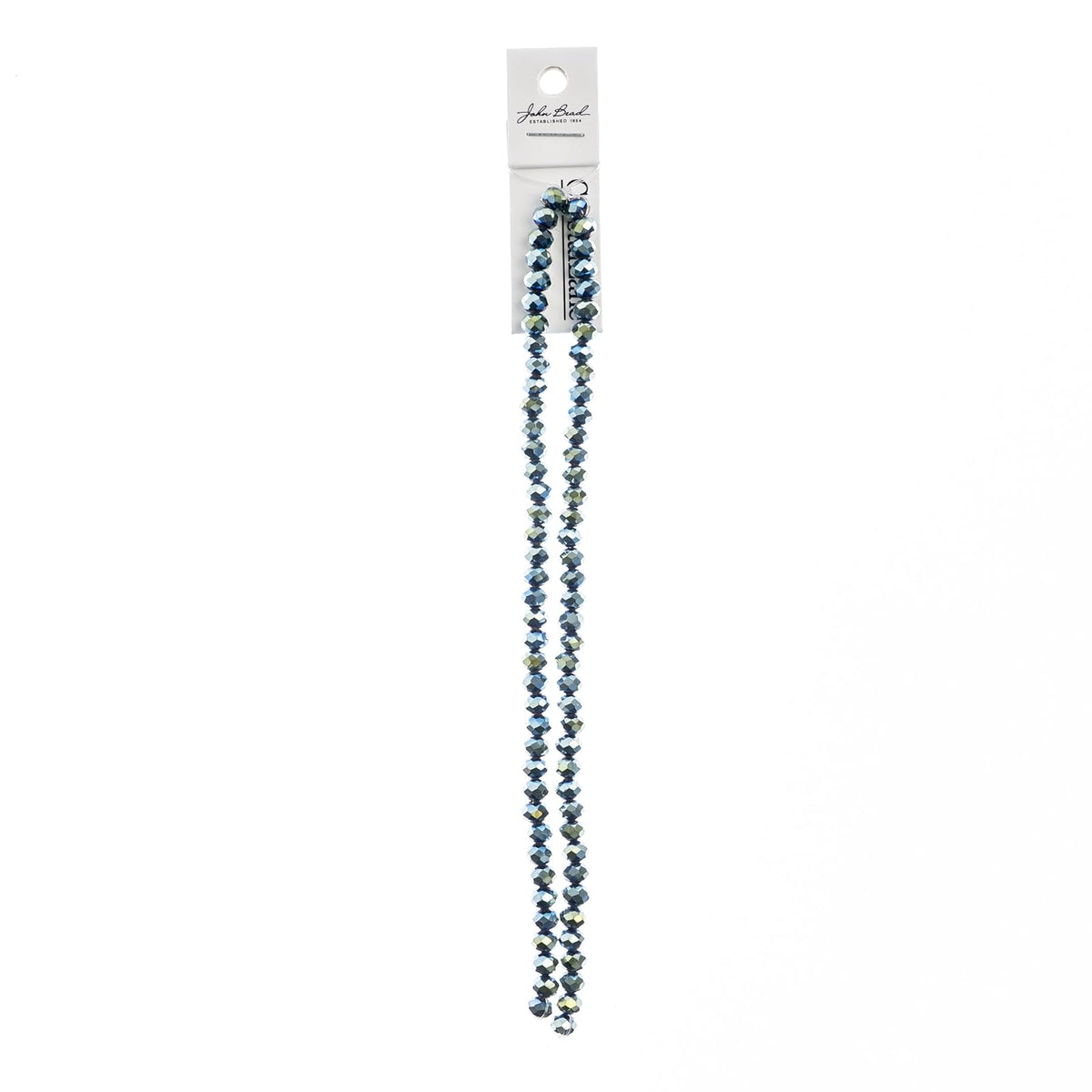 John Bead Craft Bead, 4mm x6mm, Opaque Green Iris