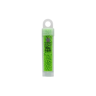 John Bead Craft Bead, Size: 11, Duracoat Opaque Dyed Neon Green