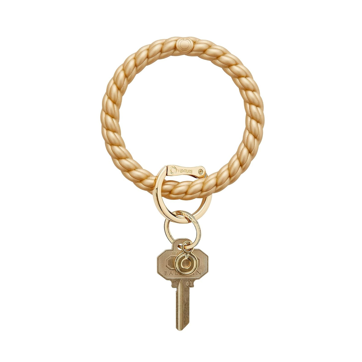 Oventure Keychain, 11.5cm x 2.82cm x 1.14cm, Gold
