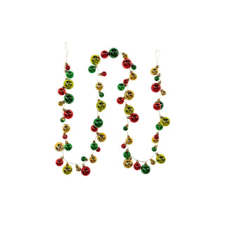 Kurt S. Adler Garland, 6 feet, Red, Gold, & Green