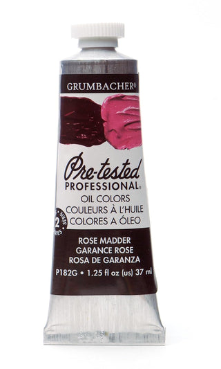 Grumbacher Pre-Tested Oil Paint, 37ml/1.25 Ounce, Rose Madder Hue (P182G)