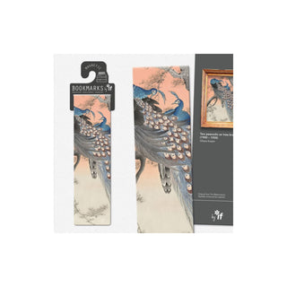 IF Bookmark, Blue and Green, Two Peacocks