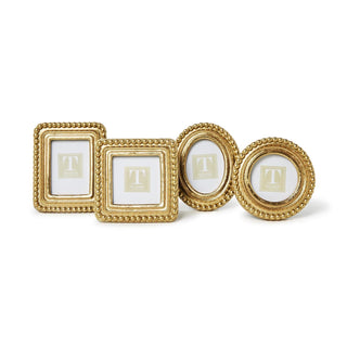 Two's Company Picture Frame, 4.5 inches, Gold