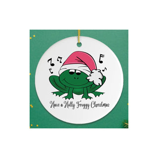 OrnamentallyYou Hanging Ornament, Singing Frog Christmas Ornament, Elegant