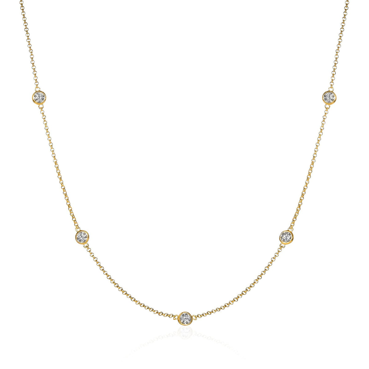 namana Necklace, 45 cm, Gold