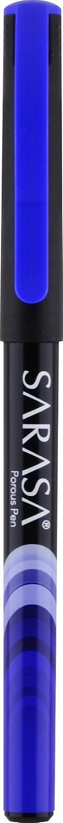 Zebra Pen Sarasa Fineliner Pen, 0.8mm, Blue, 12-Count