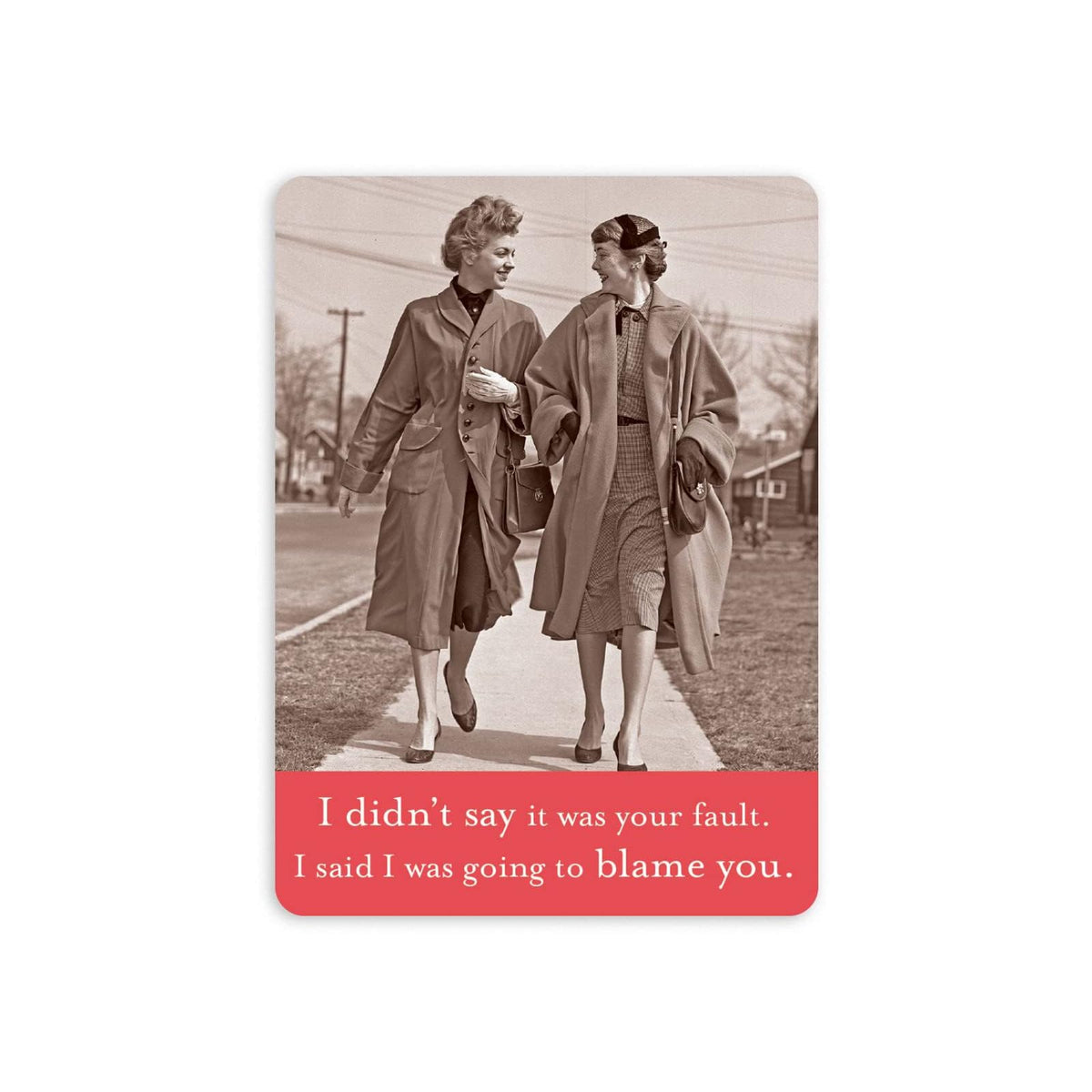 Shannon Martin Design Decorative Magnet, 2 5/8 x 3 1/2 x 5/16 inches, I Didn't S