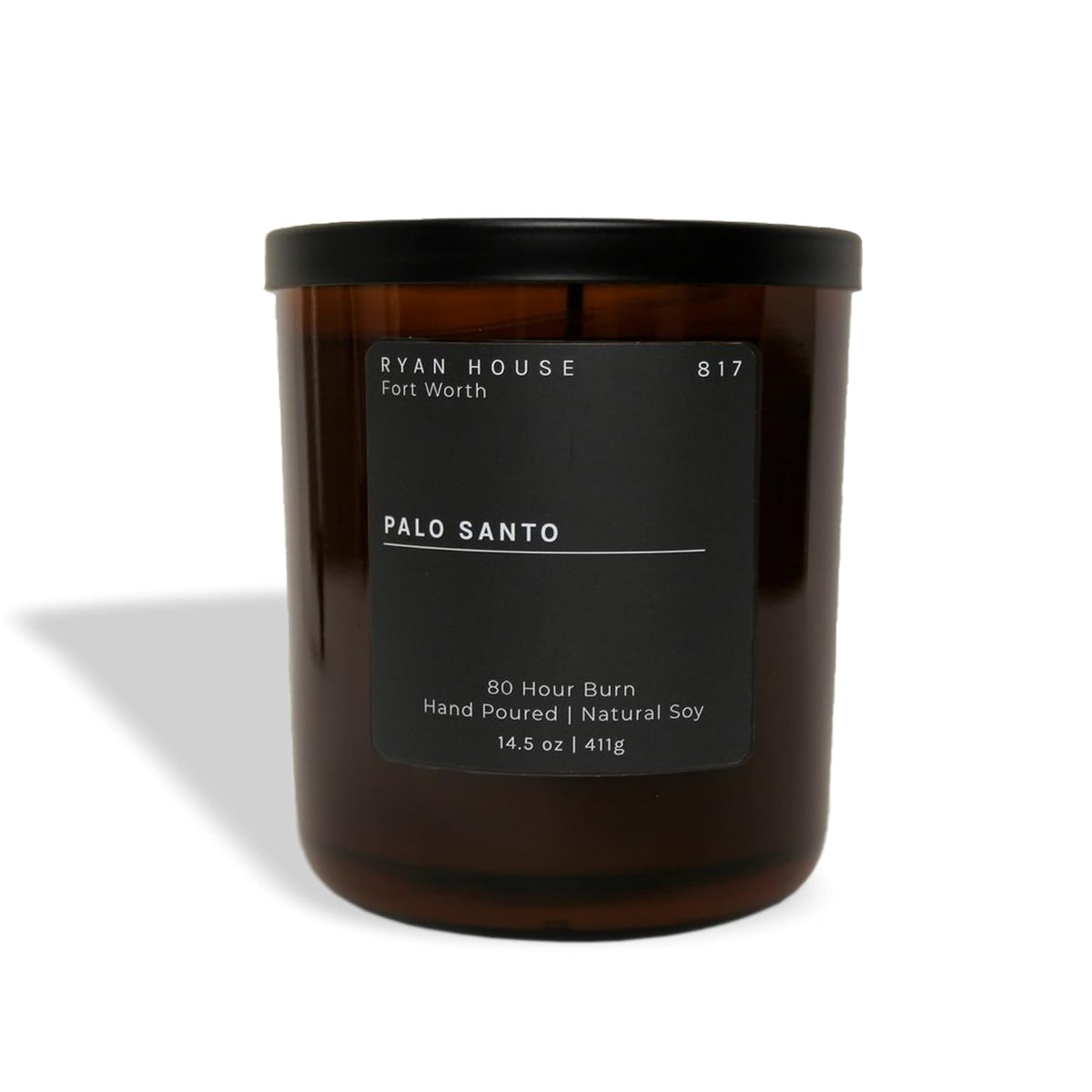Ryan House Candles Candle, 14.5 Ounce, Black