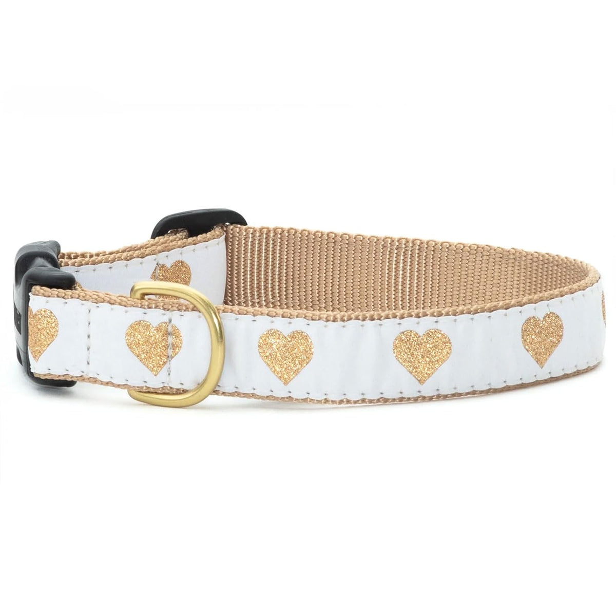 Up Country Animal Collar, Medium Wide, White