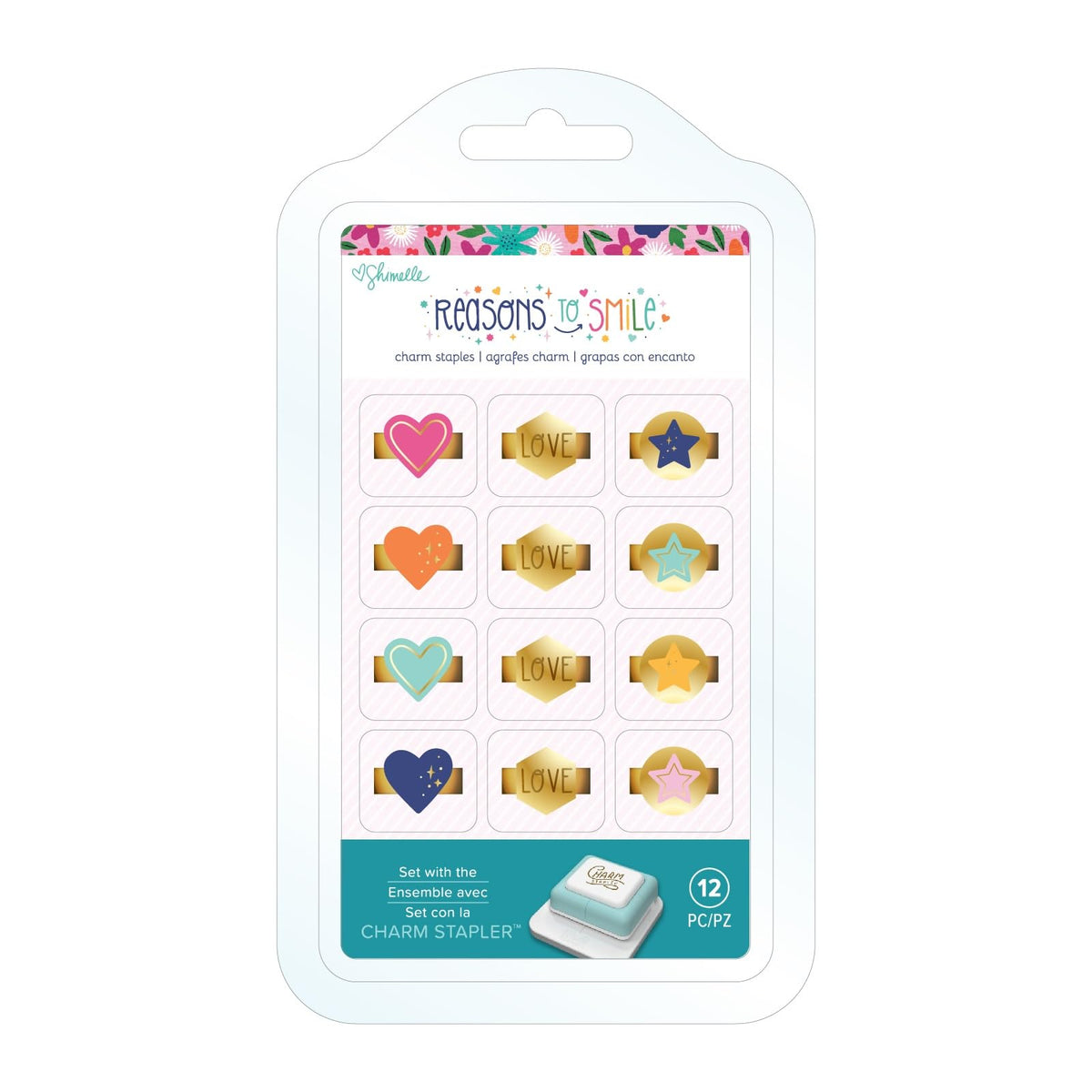 American Crafts Hardware Staple, 2 cm x 1,3 cm, 12 Pieces