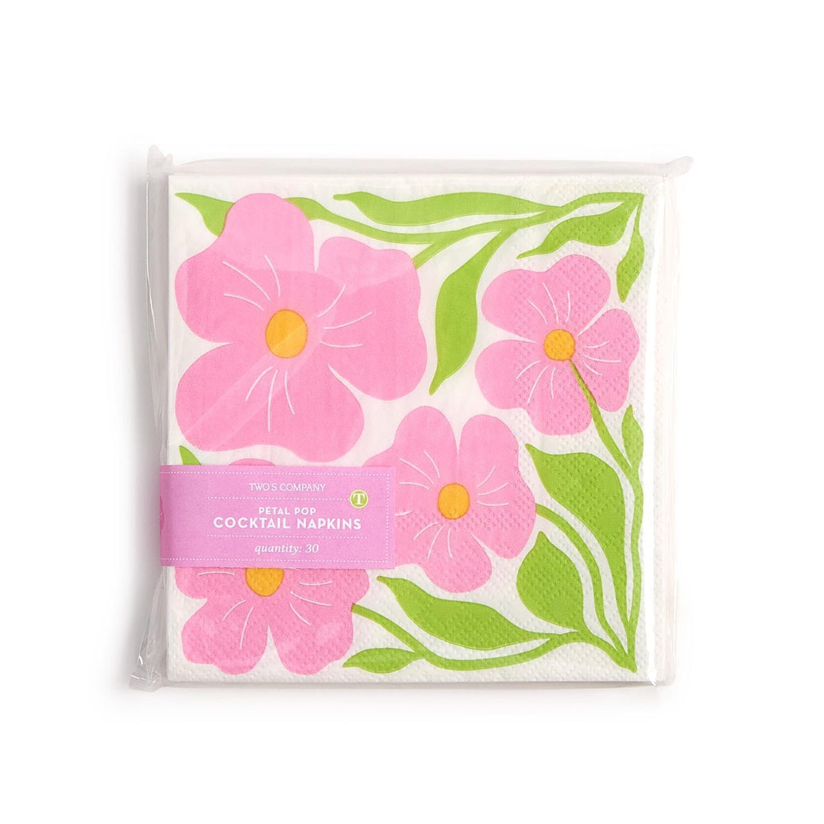 Two's Company Disposable Napkin, 5-inch Square, Multicolored