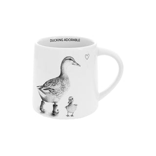 Pavilion Gift Company - Ducking Adorable - Duck & Duckling - 17 Oz Coffee Mug Tea Cup Farm Animals