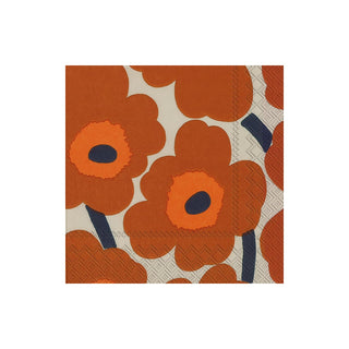 ihr SINCE 1977 Disposable Napkin, Lunch, Unikko Terracotta