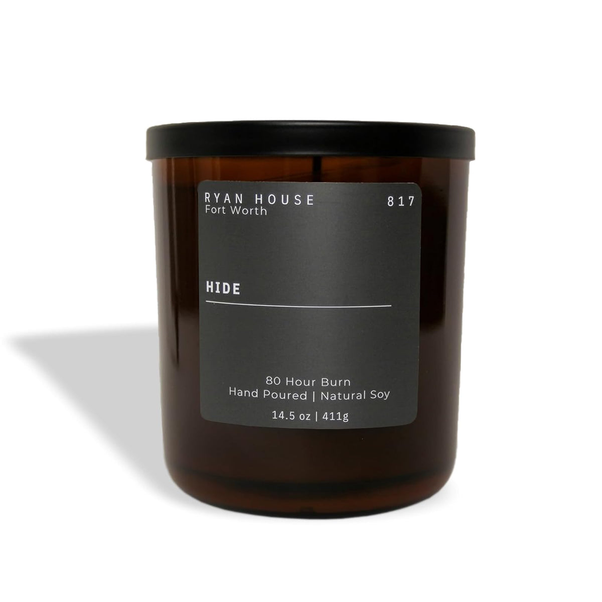Ryan House Candles Candle, 14.5 Ounce, Black