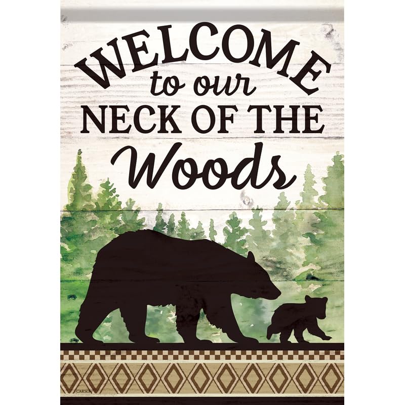 Carson Banner, 12.5 inches x 18 inches, Green, Black, White