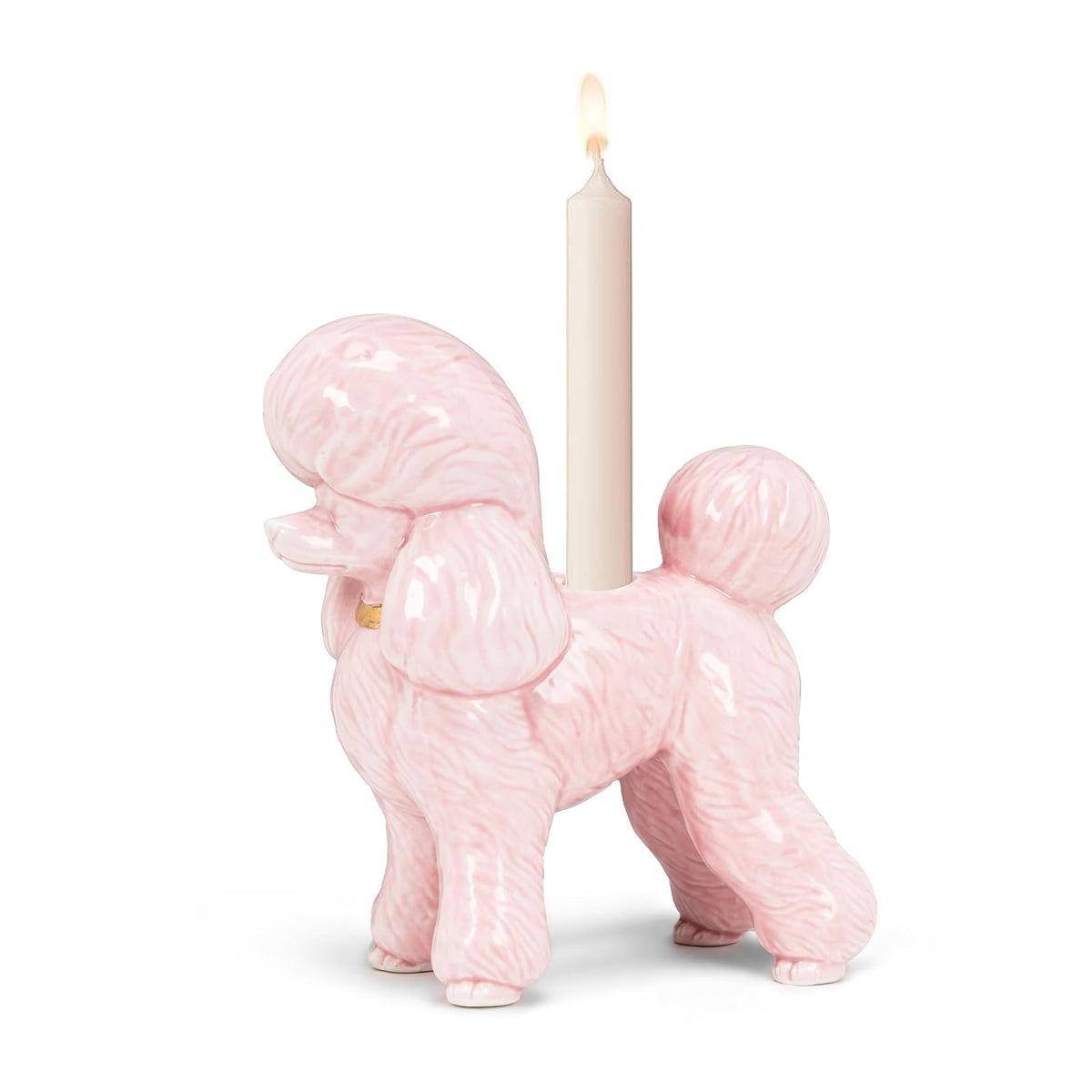 Abbott Collection Candle Holder, 5"H, Pink