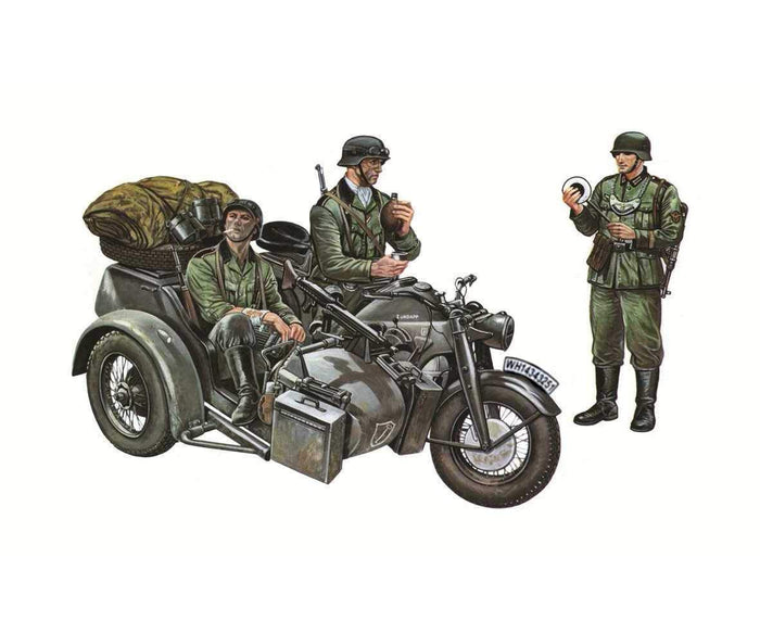 1/35 ZUNDAPP KS750 with Sidecar
