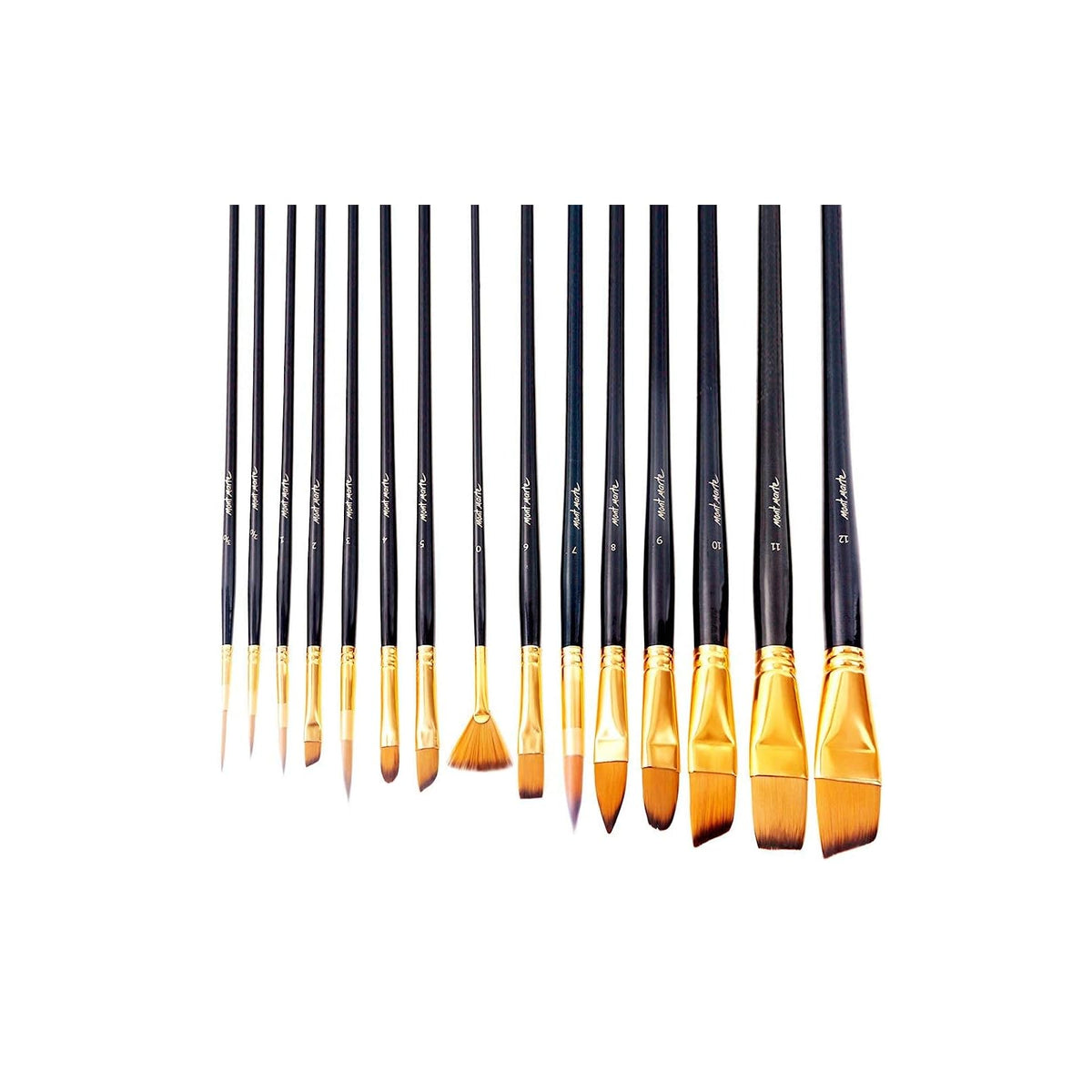 Mont Marte Paint Brush, 15pcs, Black