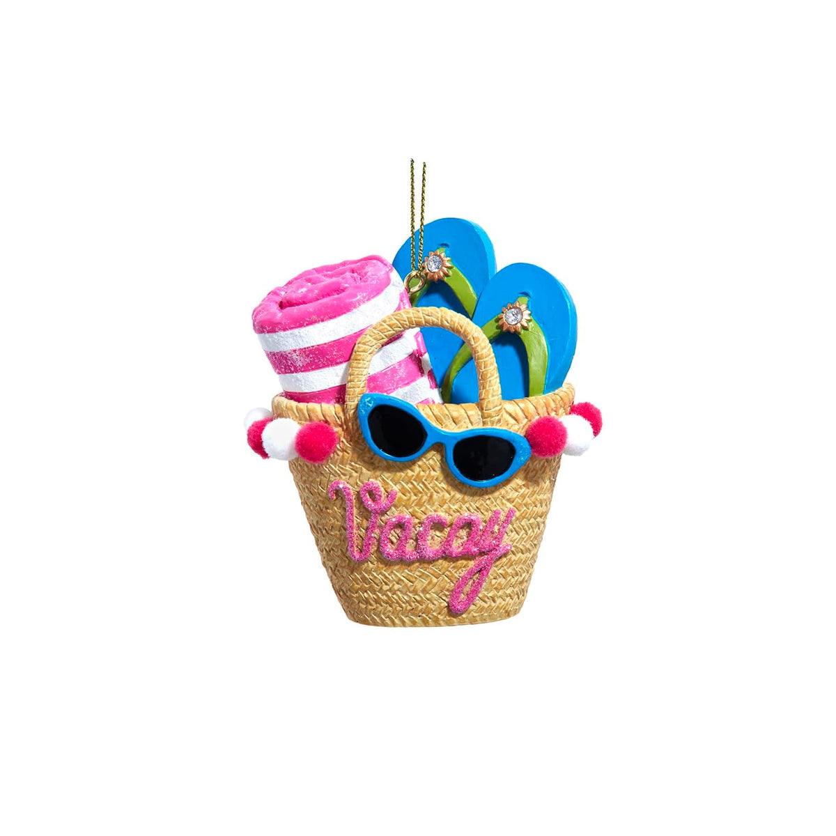 Kurt S. Adler Hanging Ornament, 3.5, Multi Color