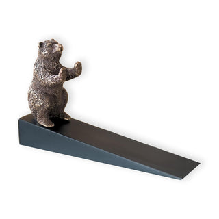 SPI Doorstop, 4"H 6.5"W 1.5"D, Brass
