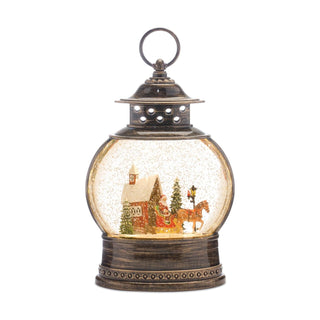 Melrose Snow Globe, Bronze/Red, Classic