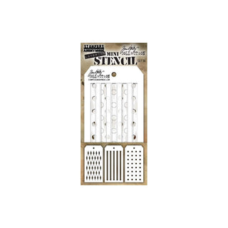 Stampers Anonymous Template Stencil, 3.125 x 6.25 inches, Set #36