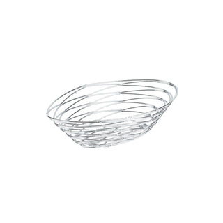 American Metalcraft Basket, 9.125" L x 5.75" W, Chrome