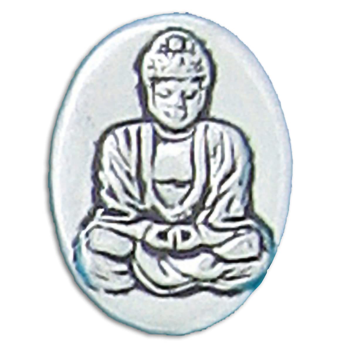 Basic Spirit Buddha / Shanti Pocket Token (Coin) Handcrafted Pewter Home Lead-Free CN-7