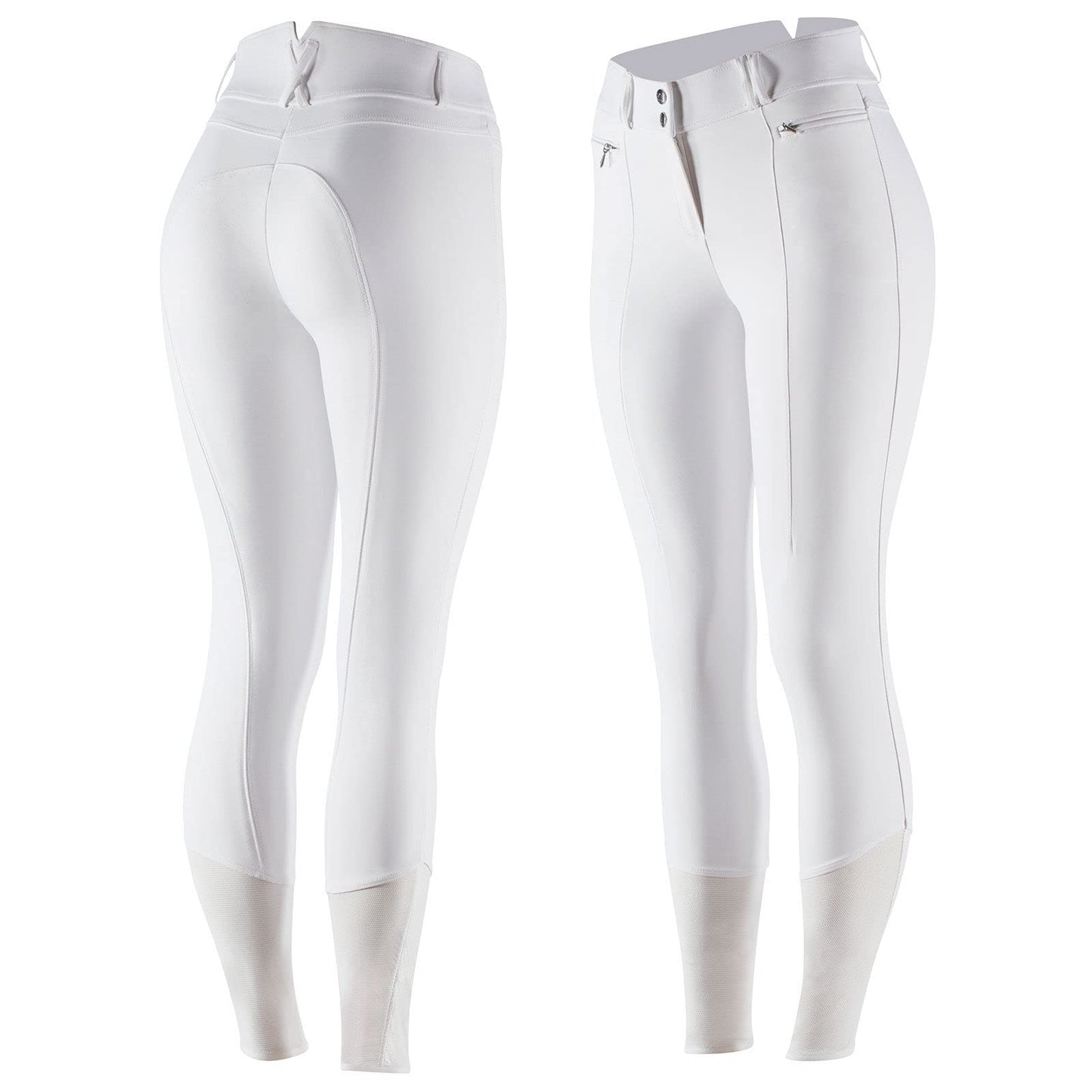 HORZE Women's Angelina Full Seat Breeches - Silicone Grip