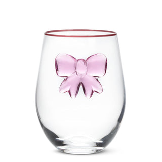 Abbott Collection Drinking Cup, 18 Ounces, Clear/Pink