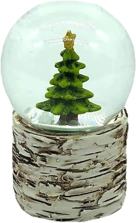 Comfy Hour Christmas Tree with Classic Star Tree Topper Design Water Globe Snow Globe Holiday Decoration
