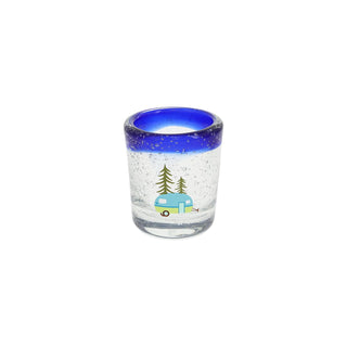 Pavilion Gift Company Drinking Cup, 2.5 Ounces, Clear, Blue, Green