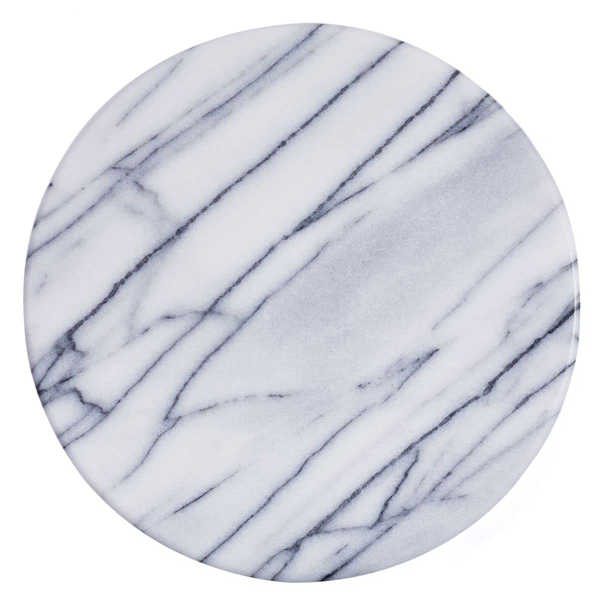 JEmarble Rotating Tray, 12"x1.5", 12" White