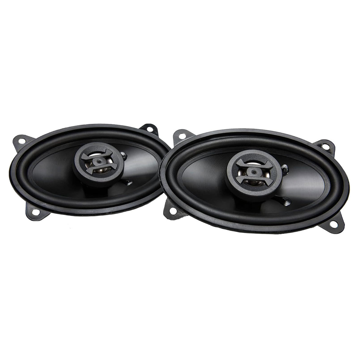 Maxxsonics Hifonics ZS46CX Zeus Coaxial Car Speakers (Black, Pair) – 4x6 Inch Coaxial Speakers, 200 Watt, 2-Way Car Audio, Passive Crossover, Sound System (Grills Not Included)