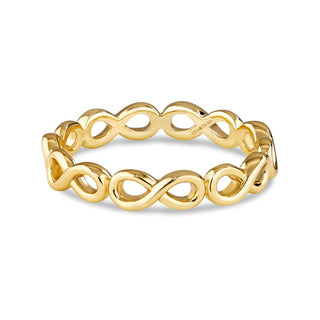 DEVATA Ring, 7, Gold Plated/Infinity Eternity LVR8231