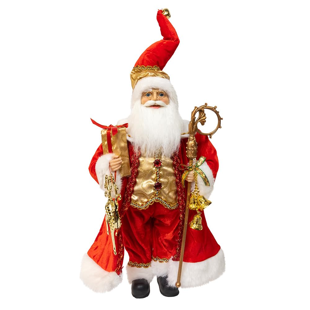 Kurt S. Adler Figurine, 18", Red & Gold