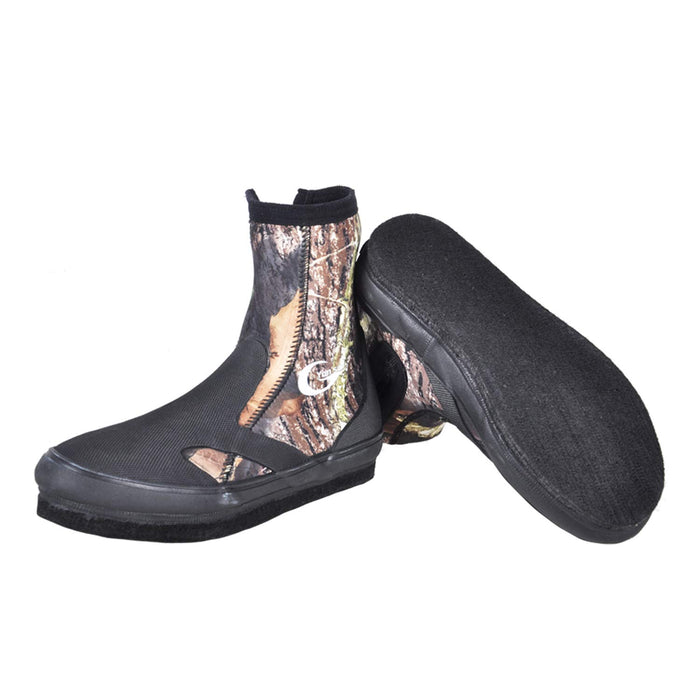 yonsub Neoprene 5mm Scuba Snorkeling Dive Boots Anti-Slip Rubber Sole Keep Warm Water Sports Shoes (Camouflage Steel Nail Shoe on Reef, 11)