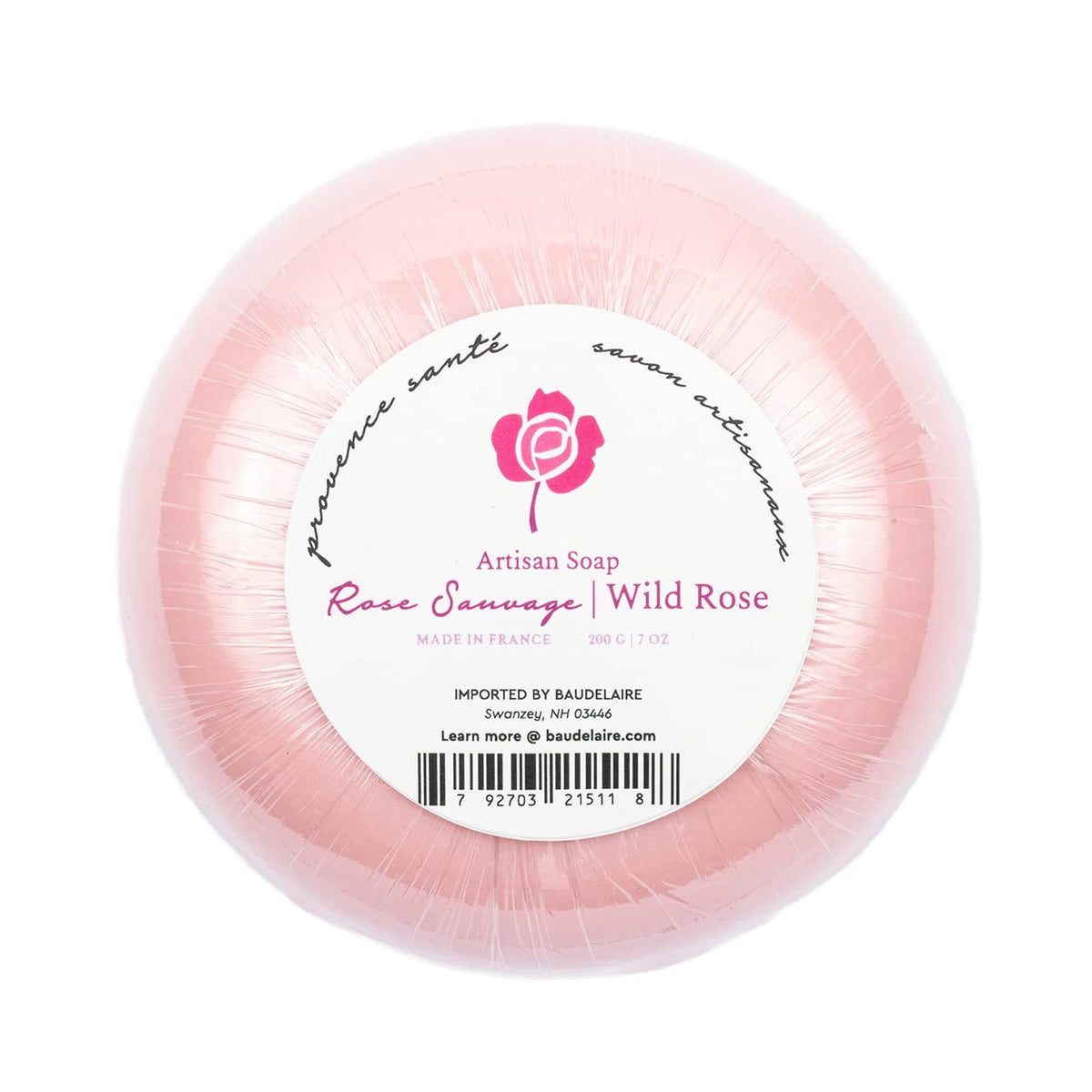 Baudelaire Provence Sante 7 oz Wild Rose Bath Soap