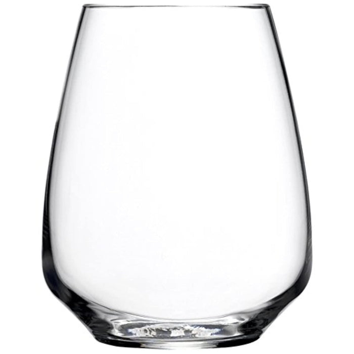Luigi Bormioli Rocco Atelier Stemless Riesling Wine Glass, 14-Ounce, Set of 6